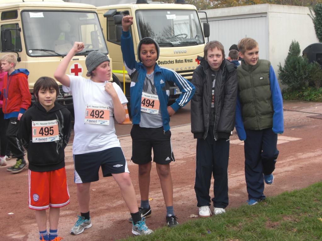 Wir vor dem Start.... es war etwas kalt